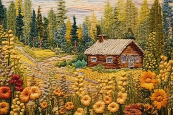 3D Wool Embroidery Cute Cottage Review for Sellers