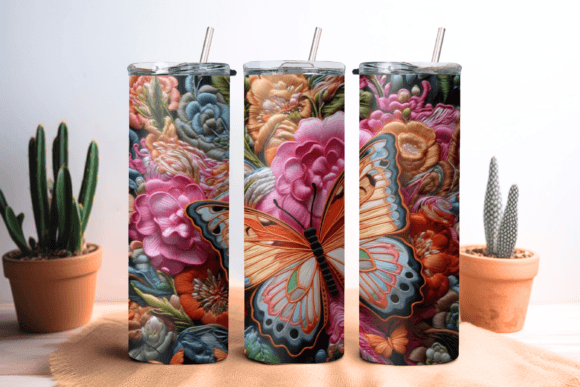 Butterfly Embroidery Tumbler Wrap Review