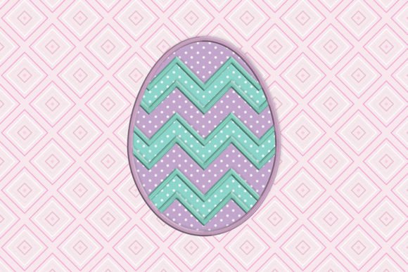 Chevron Easter Egg Applique Embroidery Review for Seasonal Projects