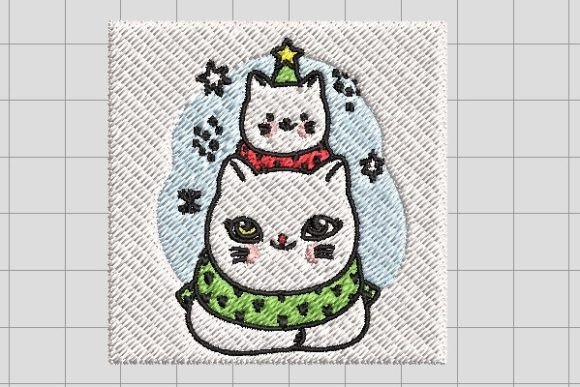 Christmas Cat Pine Tree Embroidery File Review for Business Use