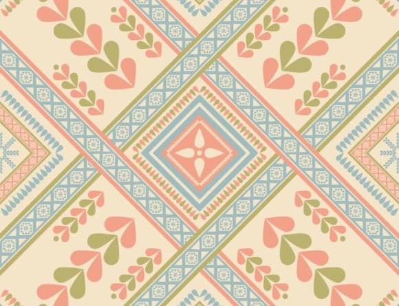 Colorful Ethnic Embroidery Pattern: A Vibrant Addition to Your Collection