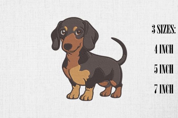 Cute Dachshund Embroidery Design Review for Real Projects
