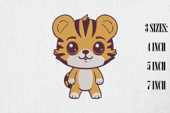 Cute Kawaii Tiger Embroidery Design Review