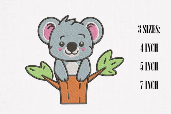 Cute Koala Embroidery: A Charming Addition to Boutique Sweatshirts