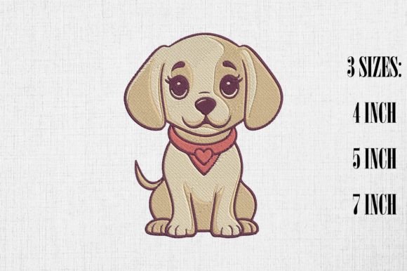 Cute Labrador Retriever Embroidery: A Designer's Perspective