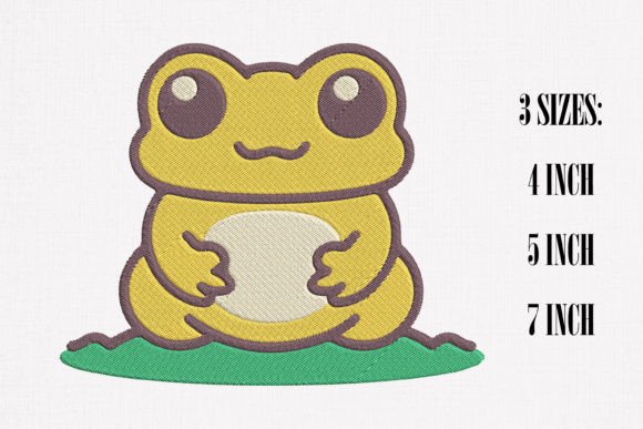 Cute Yellow Frog Embroidery Review for Real Projects