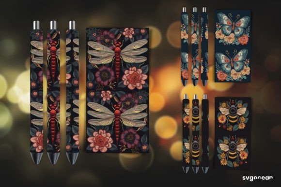 Embroidery Insects Pen Wraps Sublimation Review