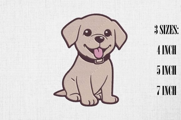 Labrador Retriever Dog Embroidery Design Review for Business Use