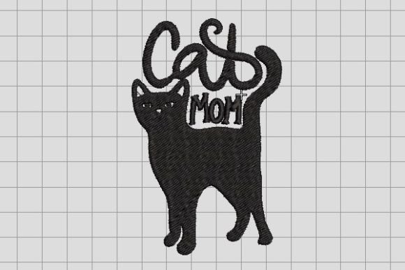 Mistery Black Mommy Cat Embroidery File Review for Small Business Use