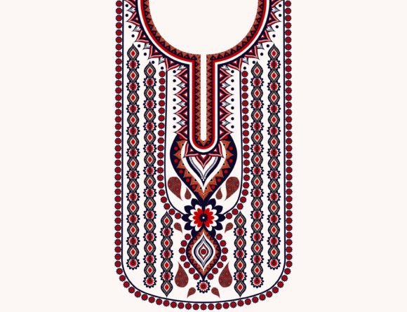 Neckline Embroidery Paisley Pattern Review for Small Business Use