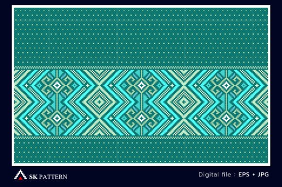Pixel Ethnic Pattern Embroidery Jacquard Review for Business Use