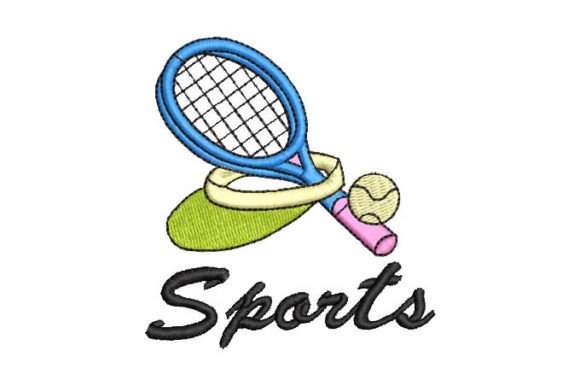 Tennis Racket with Ball Embroidery Design Review for Personalized Gifts