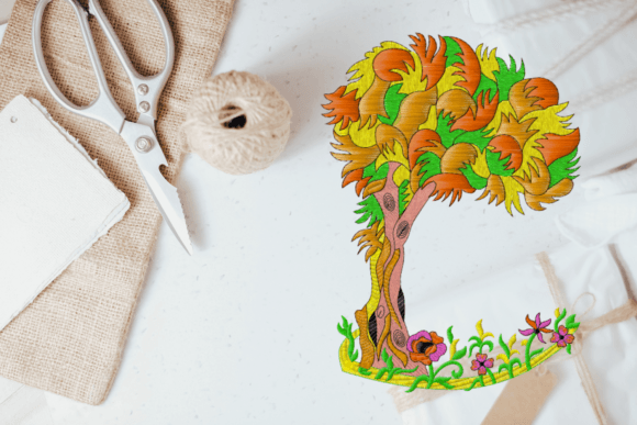 Tree Embroidery Design: A Seasonal Must-Have for Crafters