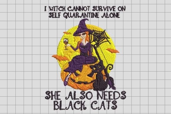 Witch Survive with Black Cat Embroidery Review